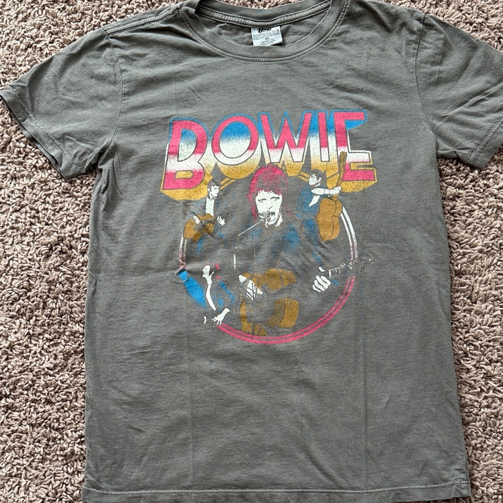 Graphic Tee with Bowie Design